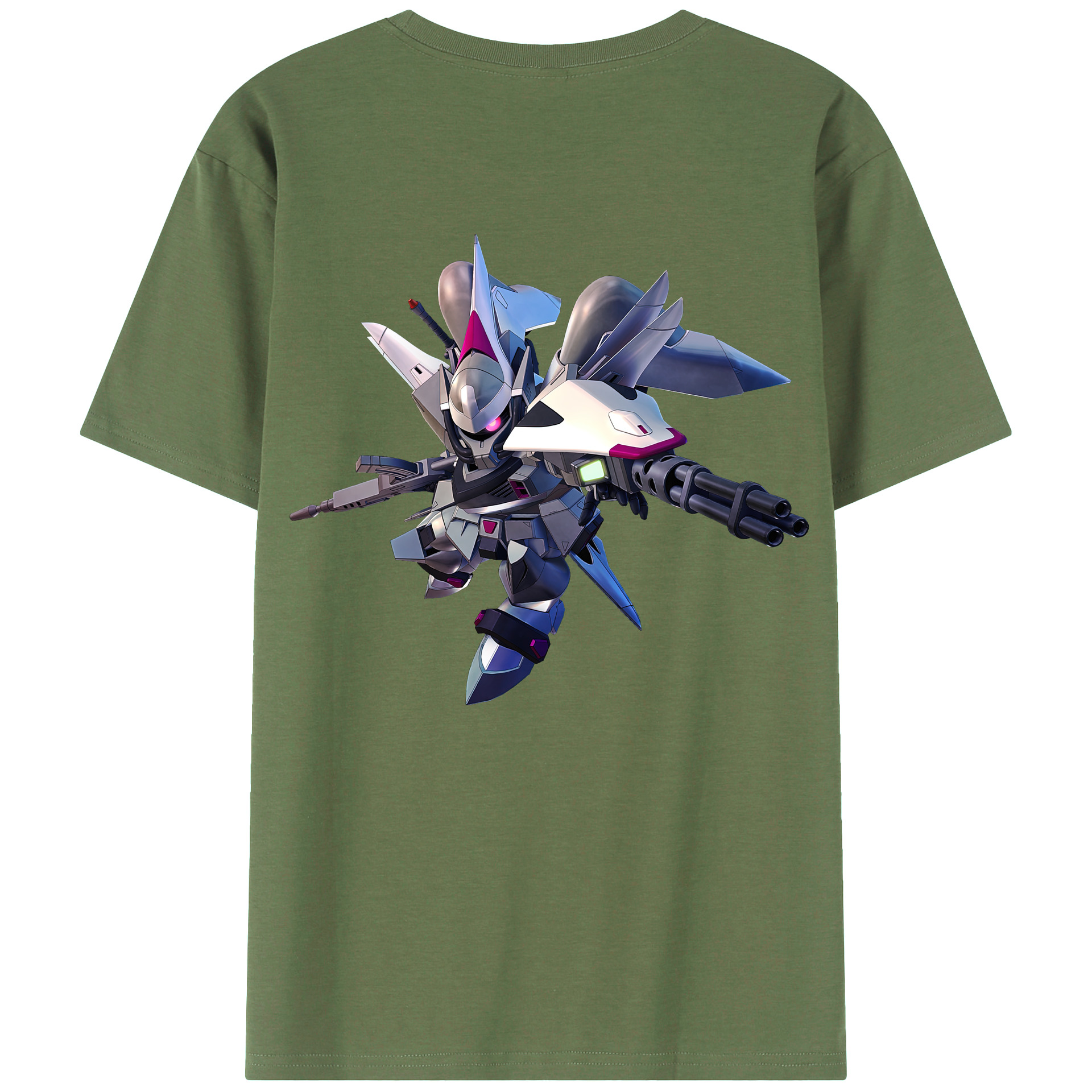 （画像用） 機動戦士ガンダム Mobile Suit Gundam 綿100％ メンズ半袖Tシャツ（バックプリント） 通気性